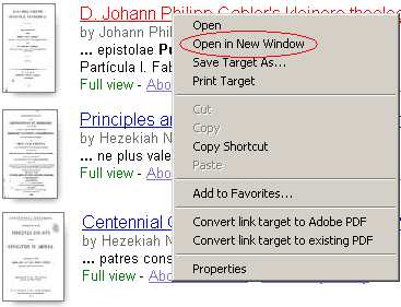 Opening the link a new browser window.