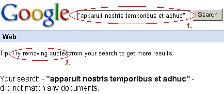 Searching for a Latin phrase.